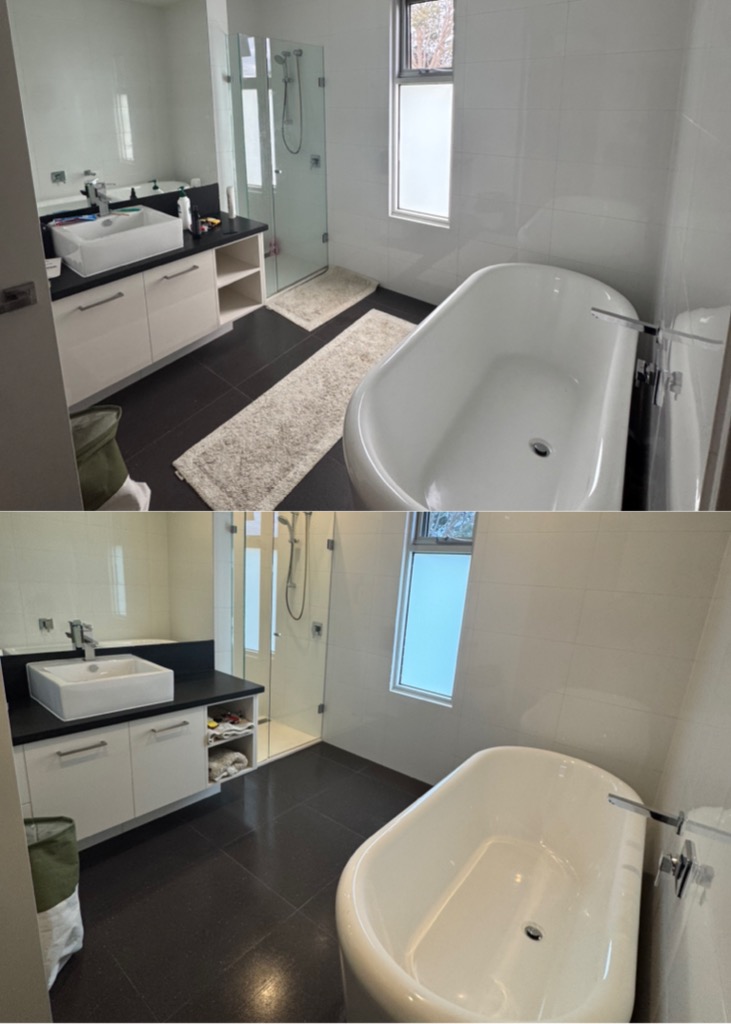 Bath & Shower Refresh — before and after